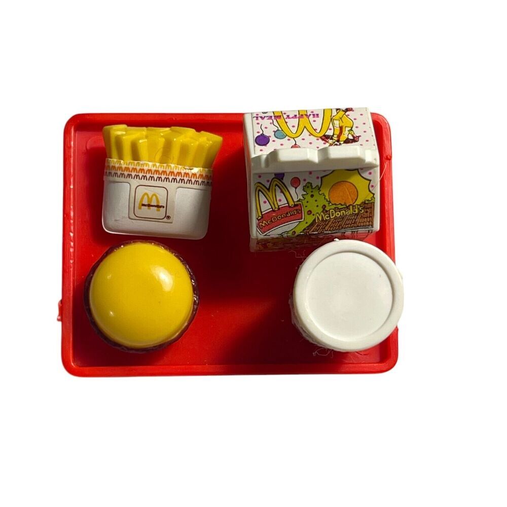 McDonalds Mini Happy Meal Food Tray Vintage Miniature Diorama Barbie